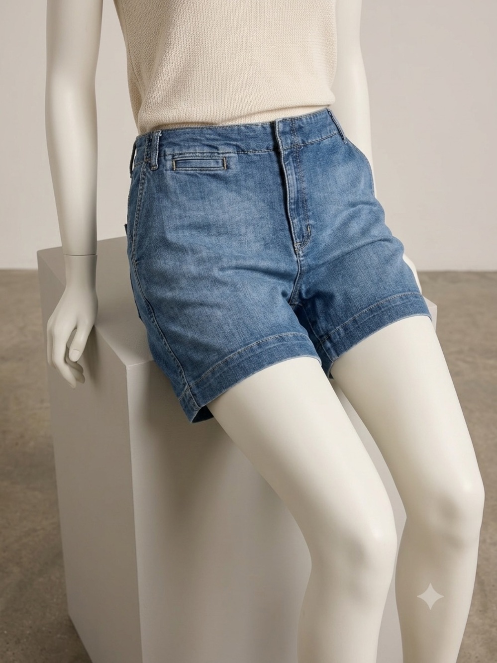 Old Navy Denim Shorts Sz 12 Medium Wash Casual #casualstyle #summershorts